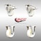 Service Caster 3 Inch 316SS Nylon Wheel Swivel Top Plate Caster Lock Brake 2 Rigid SCC, 2PK SCC-SS316TTL20S314-NYS-2-R-2 - alternate 5